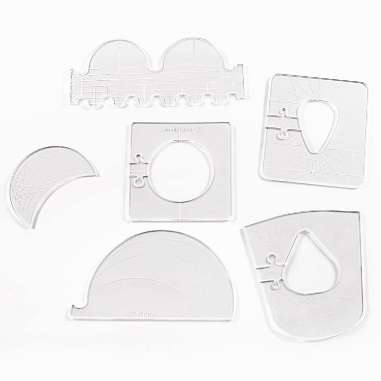 Machine Quilting Ruler Set