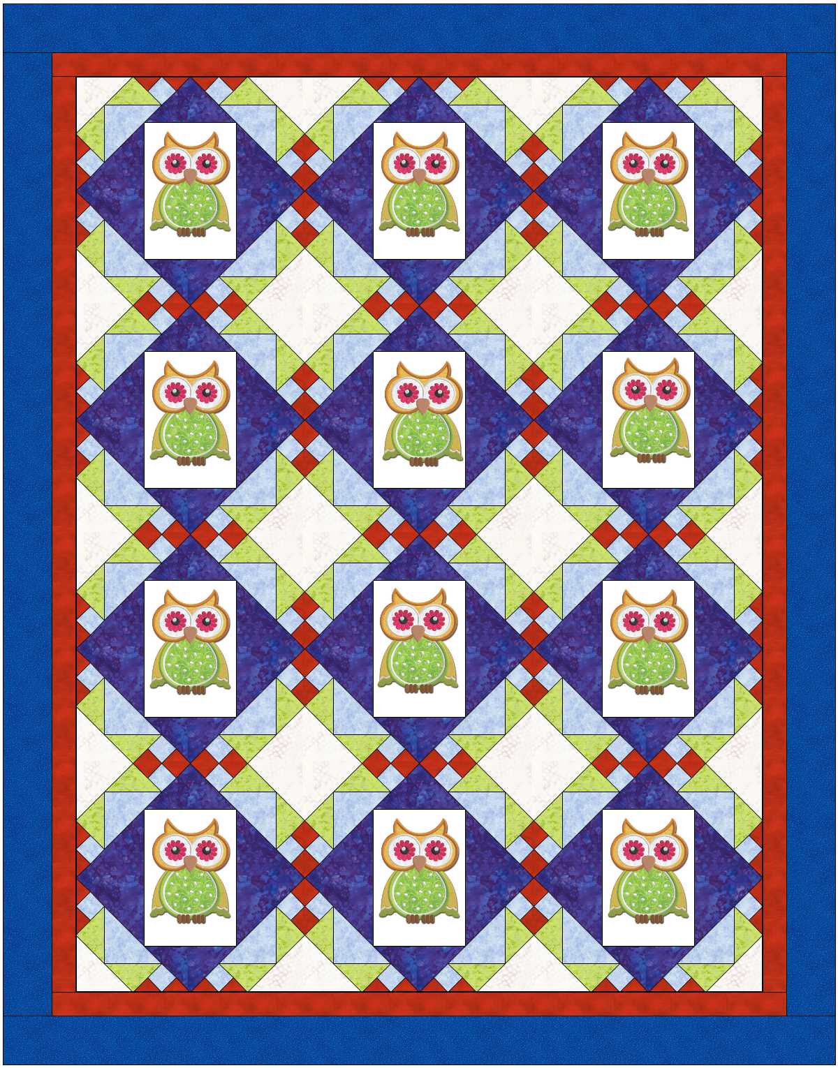 Embroidery Frames Quilt Pattern