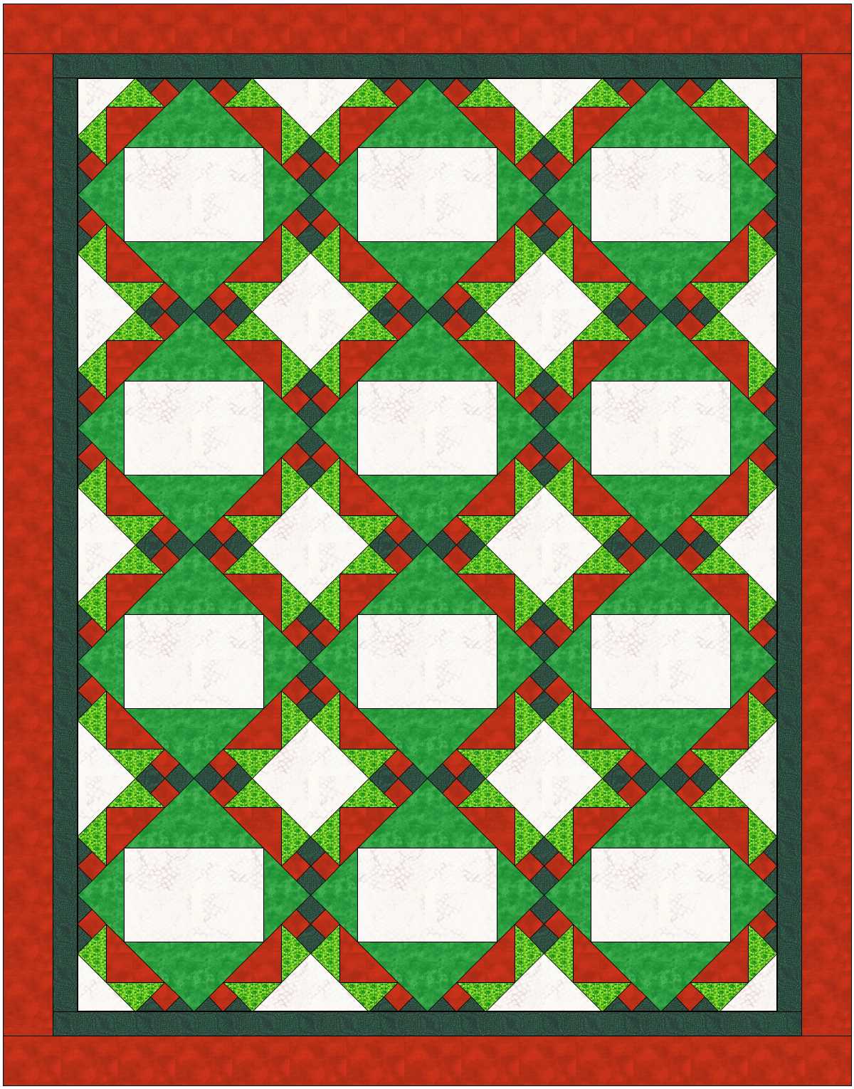Embroidery Frames Quilt Pattern